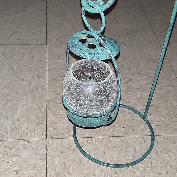 Crystal Hanging Candle Lantern - Picture 3 of 6